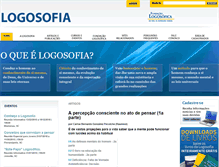 Tablet Screenshot of logosofia.org.br